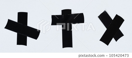Set of crossed rubber sticky tape 105420473