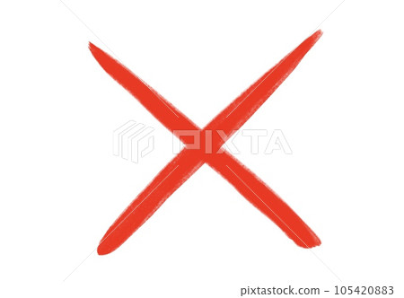 手寫的十字郵票 105420883