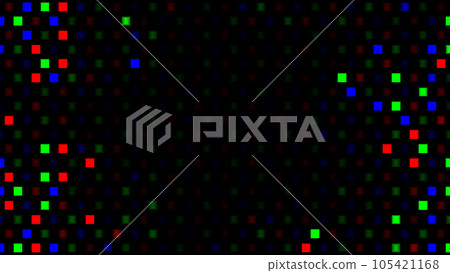 led pixels screen rgb squares lights digital display low-fi disco music background color effects 105421168