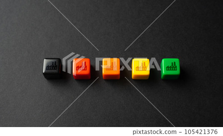 Industrial plants and factories. From dirty and heavy industry to green and efficient. High environmental friendliness. Integration of sustainable technologies manufacturing. Industrial plants and factories. From dirty and heavy industry to green and efficient. High environmental friendliness. Integration of sustainable technologies manufacturing. 105421376