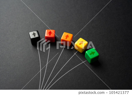 At the crossroads of path options. Choosing between two distinct paths, leading to different outcomes and destinations. Visual metaphor. At the crossroads of path options. Choosing between two distinct paths, leading to different outcomes and destinations. Visual metaphor. 105421377