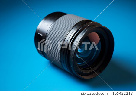 Camera lens blue. Digital media. Generate Ai Camera lens blue. Digital media. Generate Ai 105422218