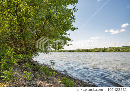 Dnister river bank in Ukraine. 105422281