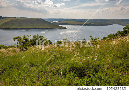 Bakota bay reservoir on Dnister river, Ukraine. Bakota bay reservoir on Dnister river, Ukraine. 105422285