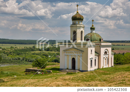Alexander Nevsky Church in Khotyn Fortress, medieval fortification complex in Ukraine. 105422308
