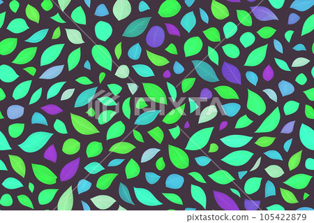 seamless modern colorful tropical floral pattern. Cute botanical abstract contemporary  pattern. AI generated 105422879