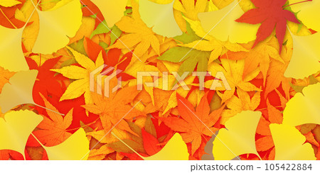 銀杏葉和楓葉 銀杏葉和楓葉 105422884