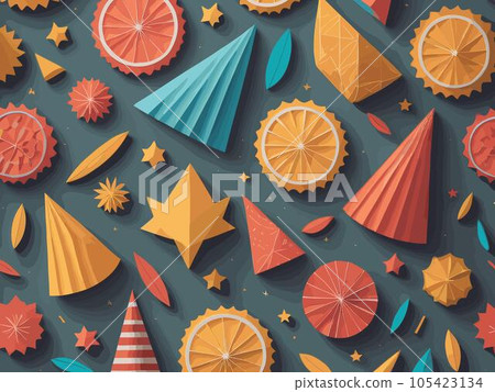 Party Element Pattern Vector Background Party Element Pattern Vector Background 105423134