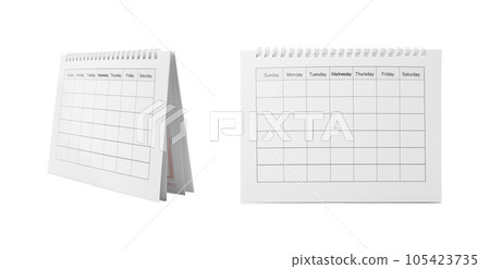 Collage of paper calendar on white background Collage of paper calendar on white background 105423735