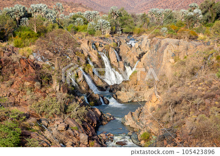 Epupa Falls on the Kuene River, Namibia 105423896
