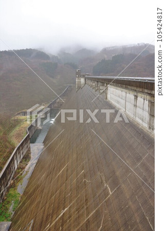 Embankment of Oyama Dam Embankment of Oyama Dam 105424817