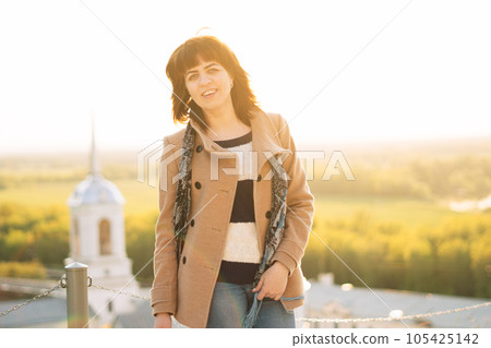 a girl in the sunset a girl in the sunset 105425142