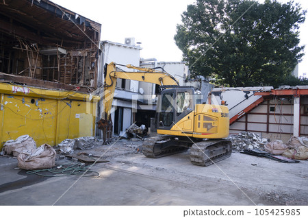 demolished house demolished house 105425985