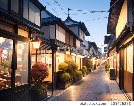 動漫背景_秋天的古城_004.jpg 105426288