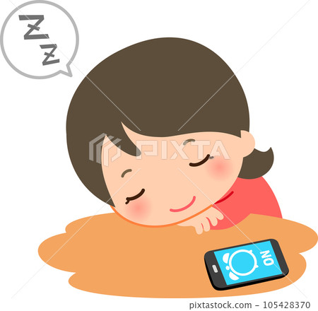 一個女人躺在桌子上打盹 一個女人躺在桌子上打盹 105428370