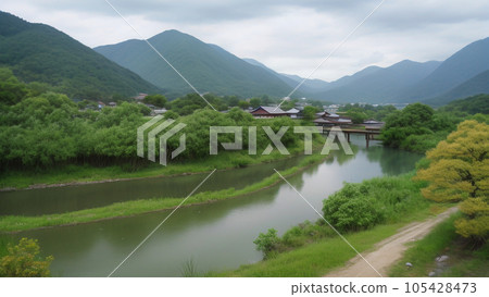 新鮮的綠色嵐山 新鮮的綠色嵐山 105428473