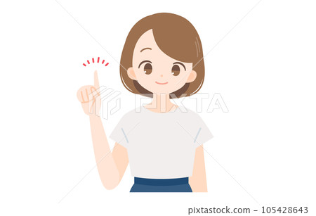 女人指著 105428643