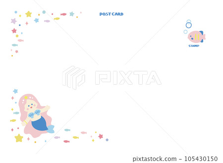 The mermaid and the sea postcard material list 105430150