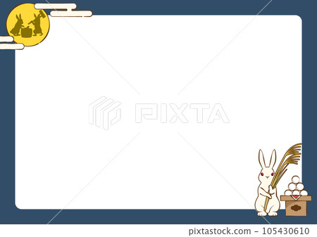 滿月和兔子框架 滿月和兔子框架 105430610