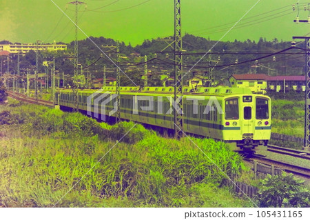 正在建設中的9000系列特快列車正在運行 ・建築物很少 ・1976年7月17日,柿尾~鶴川之間 正在建設中的9000系列特快列車正在運行 ・建築物很少 ・1976年7月17日,柿尾~鶴川之間 105431165