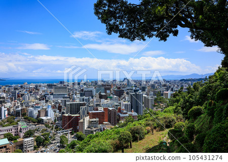 Kagoshima City View from Shiroyama Park Observation Deck Kagoshima City View from Shiroyama Park Observation Deck 105431274