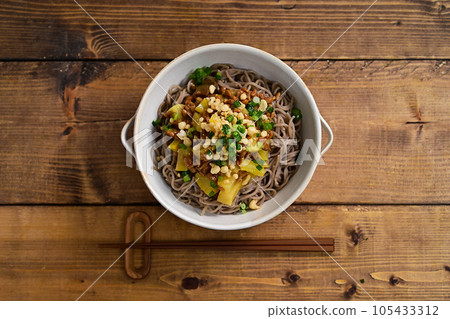 Soupless natto takuan soba 105433312