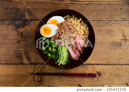 Natto Bukkake Udon Natto Bukkake Udon 105433338