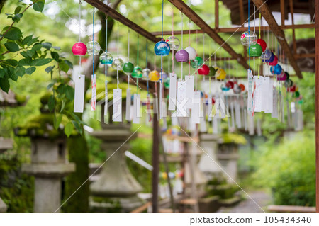 wind chime matsuo taisha shrine wind chime prayer kyoto 105434340