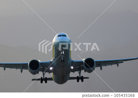 Jet aircraft to take off Jet aircraft to take off 105435168