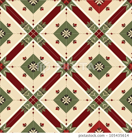 Seamless pattern, tileable country cottage style print for wallpaper, wrapping paper, scrapbook, fabric and product design 105435614