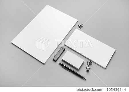 Blank corporate stationery Blank corporate stationery 105436244