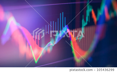 Economy trends background for business idea and all art work design. Abstract finance background. 105436299