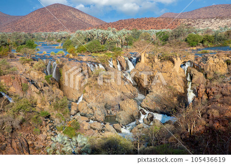 Epupa Falls on the Kuene River, Namibia 105436619