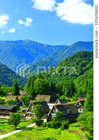 [富山縣] 鮮綠的五箇山相倉合掌村景色 105436682