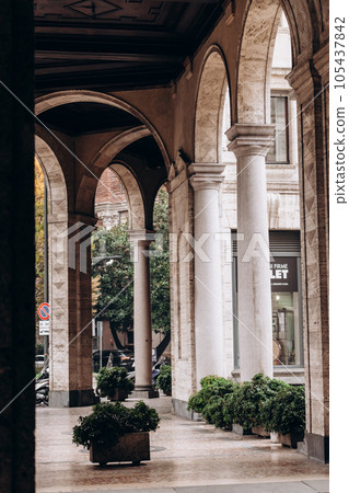 Architecture in the historical part of Milan Architecture in the historical part of Milan 105437842
