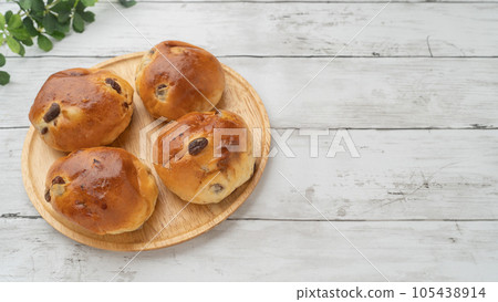 葡萄麵包/葡萄乾麵包圖像 葡萄麵包/葡萄乾麵包圖像 105438914