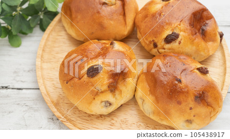 葡萄麵包/葡萄乾麵包圖像 葡萄麵包/葡萄乾麵包圖像 105438917