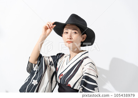 浴衣 女士 帽子 帽子 105438979