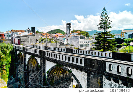 Ribeira Grande town in the Ponta Delgada island. Azores Ribeira Grande town in the Ponta Delgada island. Azores 105439483