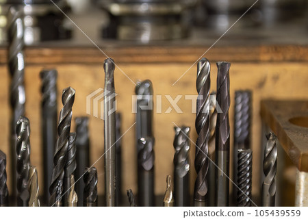 Close-up scene the special purpose  hole tools. 105439559