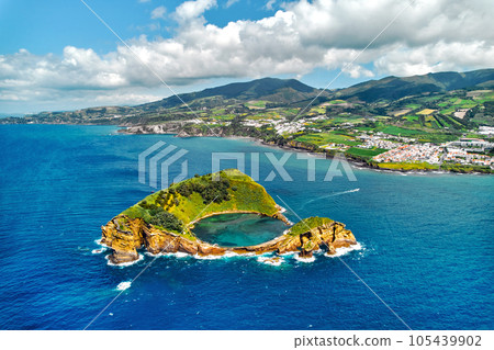 Aerial view Islet of Vila Franca do Campo. Azores Island Aerial view Islet of Vila Franca do Campo. Azores Island 105439902