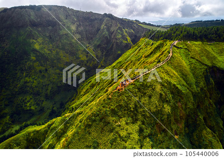 Tourists visited Boca do Inferno. Azores Island Tourists visited Boca do Inferno. Azores Island 105440006