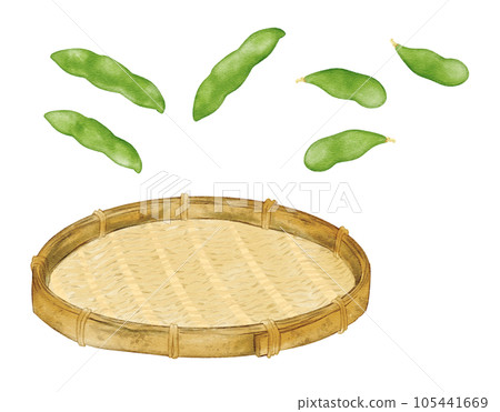 Flat Bamboo Basket