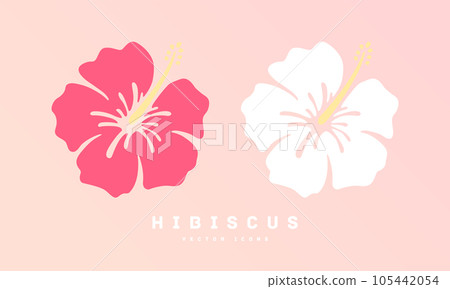 芙蓉平面設計圖標矢量圖 芙蓉平面設計圖標矢量圖 105442054