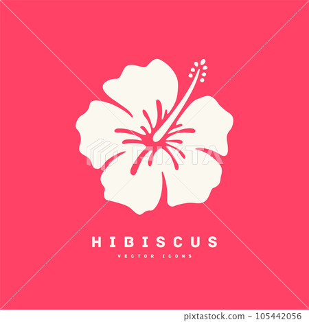 Hibiscus flat design icon vector illustration Hibiscus flat design icon vector illustration 105442056