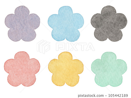 [水彩]花卉插畫素材 105442189