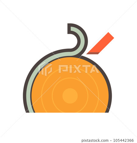 Log debarking or processing vector icon design. 105442366