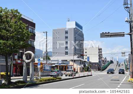 Cityscape in front of Shin-Shimizu Station, Shizuoka City 105442581