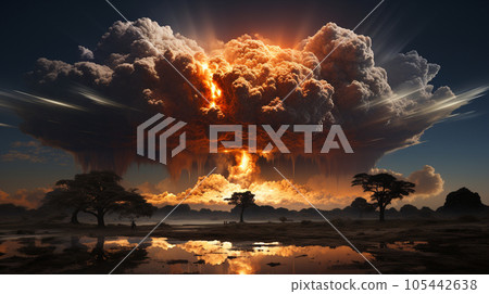 Image of Atomic Mushroom Cloud: Calling for the Abolition of Nuclear Weapons 105442638
