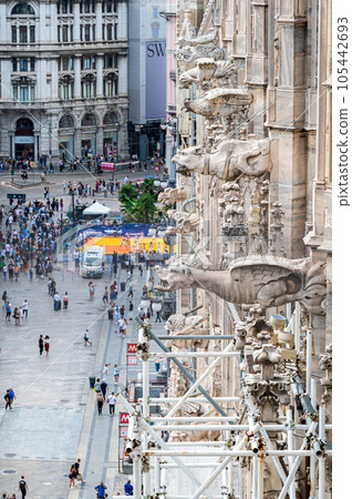 A landscape around Duomo di Milano, Italy 105442693